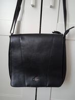 Leren Donkerblauwe Damestas, Ophalen of Verzenden, Zo goed als nieuw, Blauw, Handtas