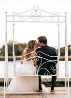 Trouwprieel, backdrop, bruiloft decoratie, trouwbankje, Ophalen, Nieuw, Geboorte of Huwelijk