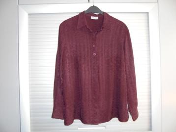 Erfo blouse maat 46 donker rood beschikbaar voor biedingen
