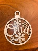 Kerstbal Oma - Houten Decoratie, Ophalen of Verzenden, Nieuw