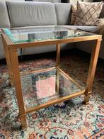 Salontafel • Hollywood Regency • Vintage • 50x50cm, Huis en Inrichting, Tafels | Salontafels, Ophalen, Gebruikt, 50 tot 100 cm