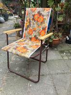 Retro Klapstoeltje Oranje/Bruin, Ophalen
