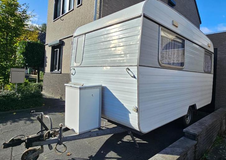 Retrocaravan DIGUE 365 T, Caravans en Kamperen, Caravans, Particulier, 500 - 750 kg, Rondzit, Ophalen