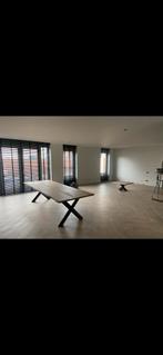 Eikenhouten tafel set - boomstam en salon tafel, Huis en Inrichting, Gebruikt, Eikenhout, 200 cm of meer, Rechthoekig