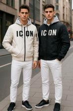 Icon heren jassen gevoerd, Zwart, Theviplook, Nieuw, Overige maten