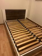 Bed+matras, Huis en Inrichting, Slaapkamer | Bedden, Gebruikt, 140 cm, Hout, Ophalen