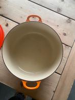 LeCreuset Braadpan 30 cm, Ophalen of Verzenden, Gebruikt, Gietijzer, Koekenpan of Braadpan