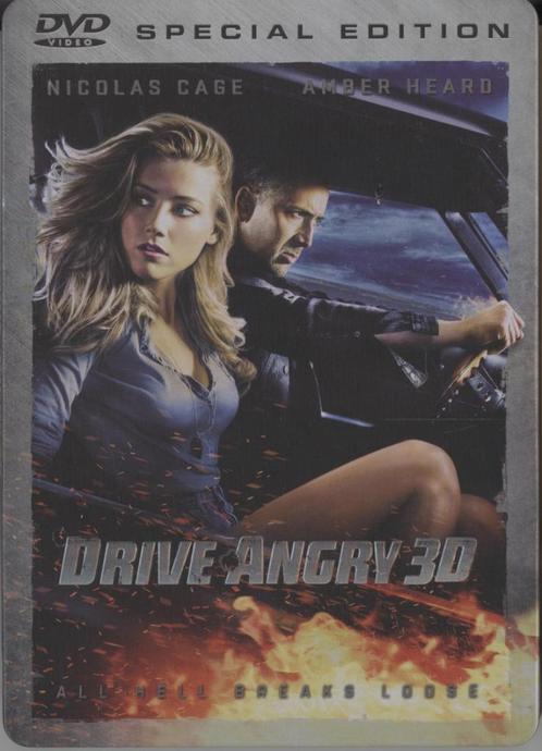 31) Drive Angry 3D(metalcase): met Nicolas Cage, Amber Heard, Cd's en Dvd's, Dvd's | Actie, Gebruikt, Actie, Vanaf 16 jaar, Ophalen of Verzenden