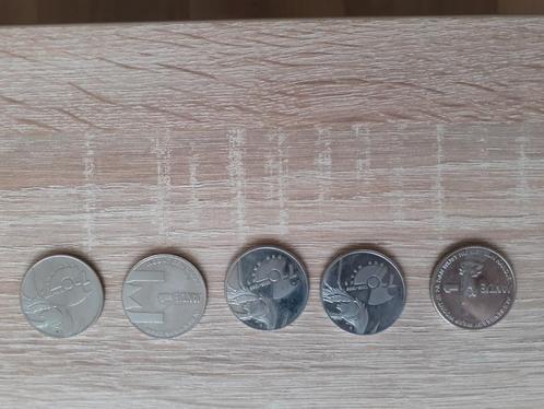 HAAGSE JANTJES  5 MUNTEN, Postzegels en Munten, Munten | Nederland, Setje, Overige waardes, Koningin Beatrix, Ophalen of Verzenden