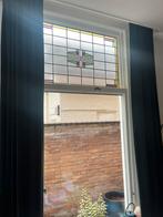 8 donkergroene fluwelen gordijnen 140x 294cm, Huis en Inrichting, Ophalen of Verzenden, Zo goed als nieuw, 200 cm of meer