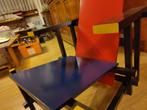 Rood-blauwe stoel van Gerrit Rietveld voor Cassina, Huis en Inrichting, Stoelen, Ophalen, Gebruikt, Overige kleuren, Eén
