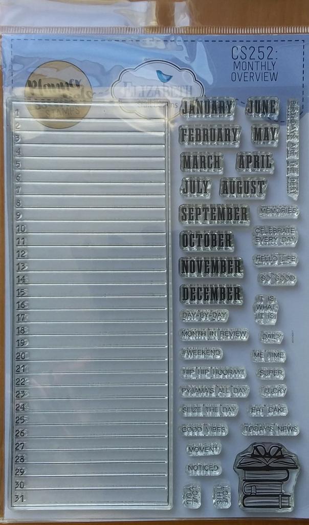 ECD planner Essentials  stamps Monthly Overview-CS252, nieuw, Hobby en Vrije tijd, Stempelen, Nieuw, Clearstamp, Ophalen of Verzenden
