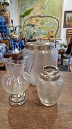 Fries draadglas koekjespot & roomset, Ophalen of Verzenden