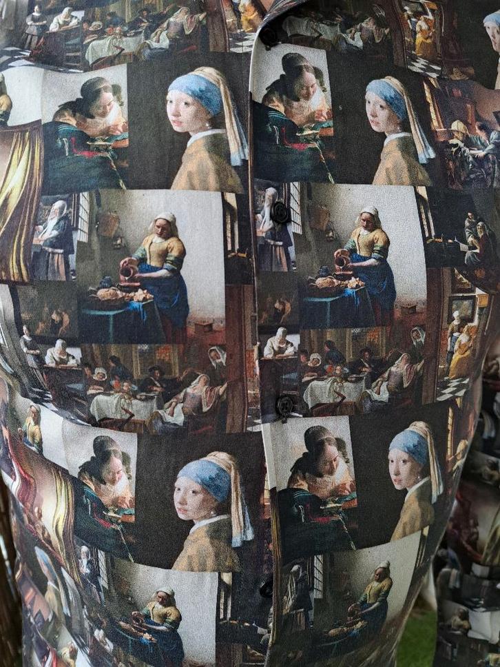 Overhemd "Het meisje met de parel", Antiek en Kunst, Kunst | Schilderijen | Klassiek, Ophalen of Verzenden