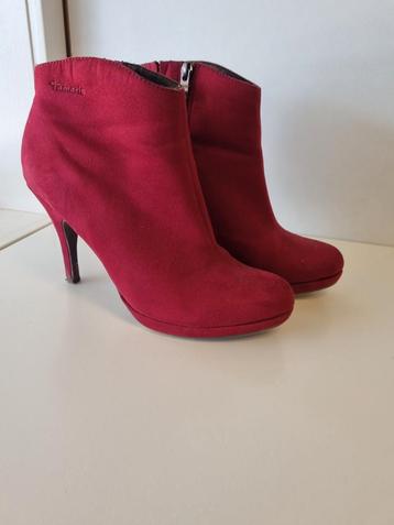 Tamaris Enkellaarsjes Wijnrood Maat 40 beschikbaar voor biedingen