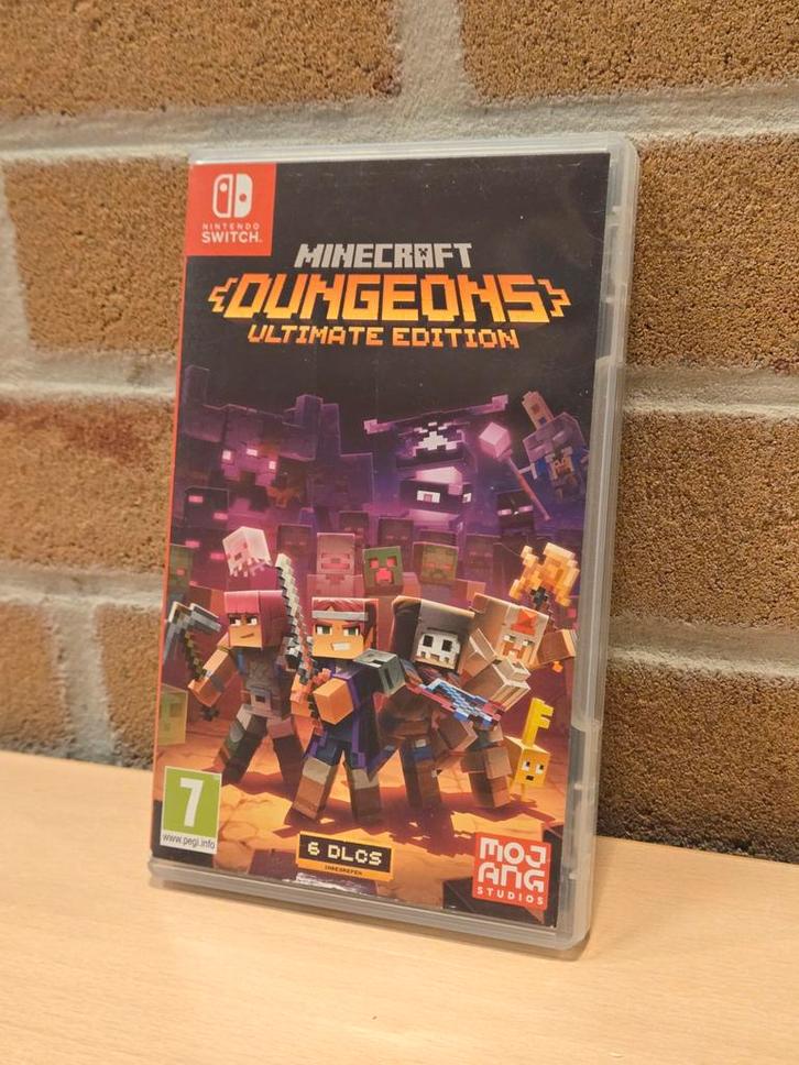 Minecraft Dungeons Ultimate Edition - Nintendo Switch, Spelcomputers en Games, Games | Nintendo Switch, Zo goed als nieuw, Avontuur en Actie