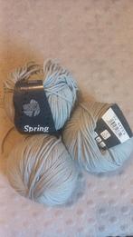 3 x Lana Grossa wol Spring lichtgrijs, Ophalen of Verzenden, Nieuw, Breien of Haken, Wol of Garen