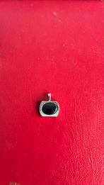 835 zilver hanger onyx, Ophalen of Verzenden, Gebruikt, Zwart, Zilver