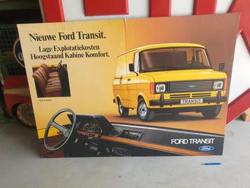 Grote Ford Transit dealer reclame 140cm - Jaren 70 zeldzaam beschikbaar voor biedingen