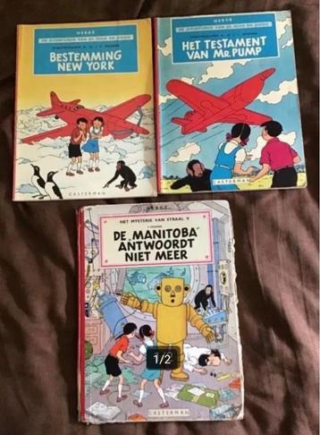 3 delen Jo,Suus en Jokko door Herge beschikbaar voor biedingen
