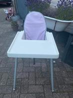 Kinderstoel met tafelblad, tuigje en bekleding, Ophalen, Zo goed als nieuw
