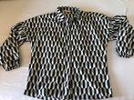 Mooie Zgan blouse v Studio Anneloes M 38/40 zwart/wit/beige, Maat 38/40 (M), Studio Anneloes, Zwart, Ophalen of Verzenden