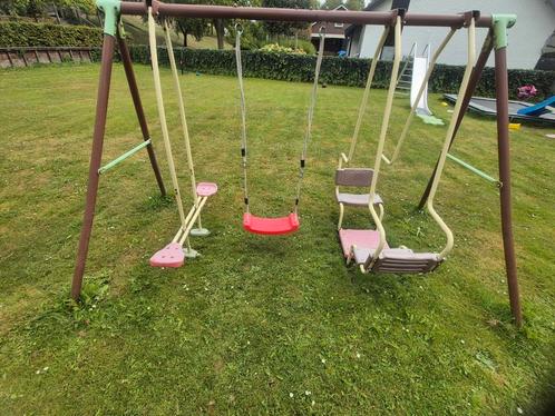 3 dubbele schommel, Kinderen en Baby's, Speelgoed | Buiten | Speeltoestellen, Gebruikt, Schommel, Ophalen