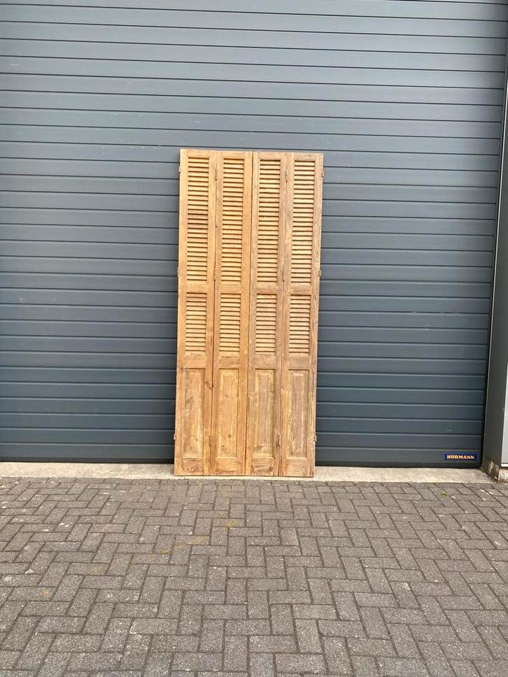 Antieke sets Louvre luiken, geloogd, Huis en Inrichting, Woonaccessoires | Overige, Ophalen of Verzenden