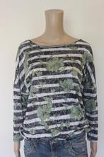 Norah gestreepte top maat 42, ., Zwart, Maat 42/44 (L), Ophalen of Verzenden