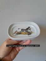 Zeepbakje Zeephouder met ezel, Porselein 15x10.5x2cm, Huis en Inrichting, Ophalen of Verzenden, Nieuw, Overige kleuren, Overige typen