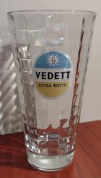 Oud Vedett Extra White Ruitjesglas 33cl. (A), Ophalen of Verzenden, Gebruikt, Glas of Glazen, Overige merken