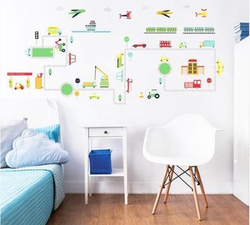61 Transport Muurstickers Walltastic *NIEUW IN VERPAKKING* beschikbaar voor biedingen