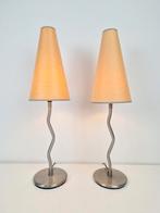 Set 2 Vintage Squiggle Antimon tafellamp ZigZag  Ikea 1996, Ophalen of Verzenden, N, Nn, Metaal