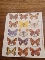 1597 Vintage Vlinder Stickers - Margriet 31, Verzamelen, Ophalen of Verzenden, Gebruikt, Dier en Natuur