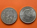 Mooie Zilveren Rijksdaalder 1966 Met bijna 11 gram zilver., Postzegels en Munten, Munten | Nederland, Zilver, 2½ gulden, Koningin Juliana