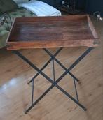 Bijzet tafel mahoniehout, Zo goed als nieuw, 60 cm of meer, Rechthoekig, Hout