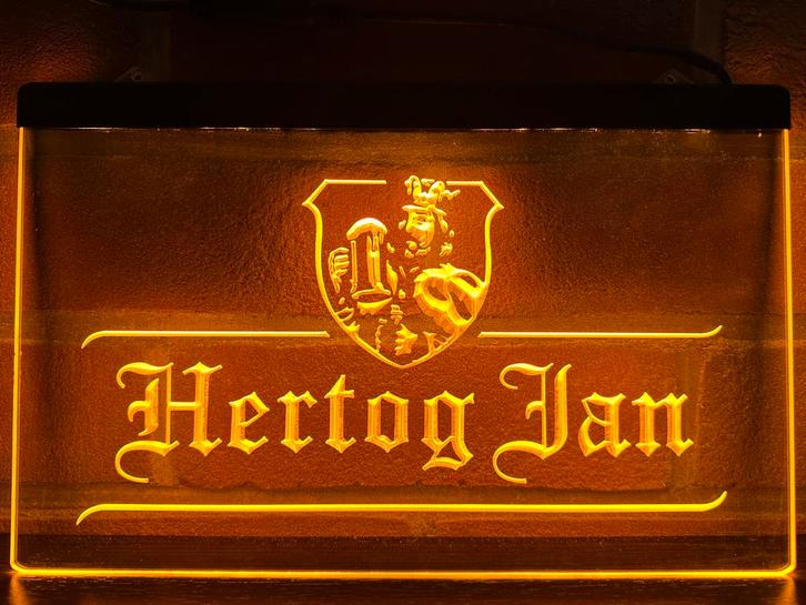 Led Lichtbord HERTOG-JAN 3d neon look, Verzamelen, Merken en Reclamevoorwerpen, Nieuw, Lichtbak of (neon) lamp, Ophalen of Verzenden