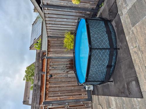Exit Stone zwembad 244/76 cm met zandfilterpomp, Tuin en Terras, Zwembaden, Gebruikt, Opzetzwembad, Minder dan 80 cm, 300 cm of meer