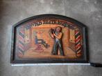Decoratief kapper barbershop barber wandbord reclame, Ophalen of Verzenden