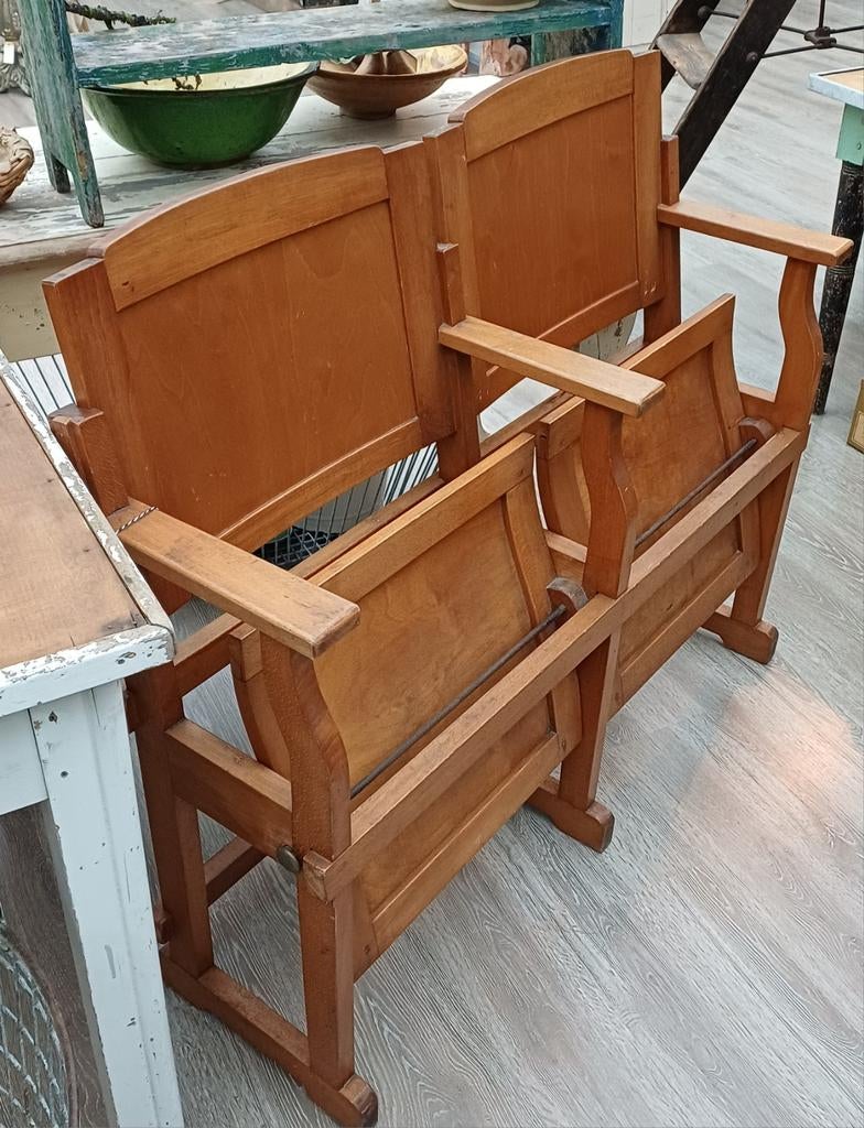 Vintage cinema- bioscoopstoelen, Antiek en Kunst, Antiek | Meubels | Stoelen en Banken, Ophalen