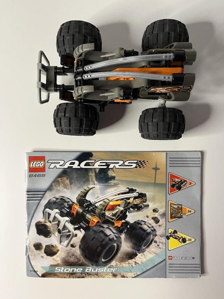 Lego Racers 8468 Stone Buster (3334), Kinderen en Baby's, Speelgoed | Duplo en Lego, Zo goed als nieuw, Lego, Complete set, Ophalen of Verzenden