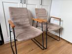 Kick collection Stoelen met armleuning Velvet Champagne, Ophalen of Verzenden, Zo goed als nieuw, Vijf, Zes of meer stoelen