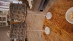Landelijke lampen/ tafellamp landelijk/rustic rattan, Huis en Inrichting, Lampen | Tafellampen, Ophalen, Zo goed als nieuw, Minder dan 50 cm
