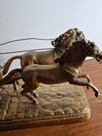 Bronzen Romeinse strijdwagen., Antiek en Kunst, Ophalen of Verzenden