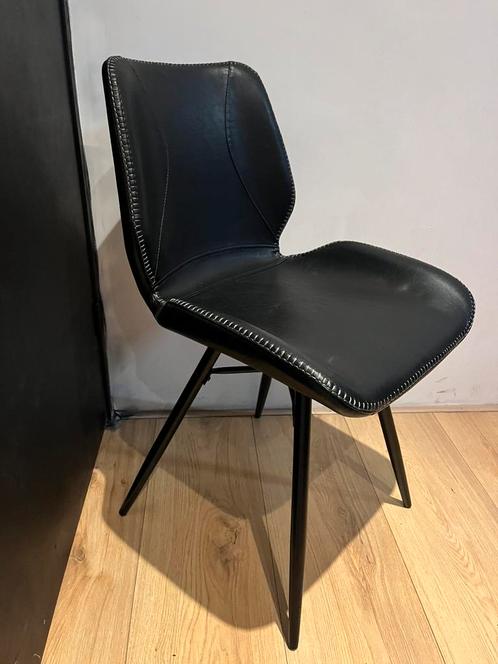 Eetkamerstoel barry zwart kunstleder nieuw uit voorraad, Huis en Inrichting, Stoelen, Nieuw, Vijf, Zes of meer stoelen, Leer, Metaal