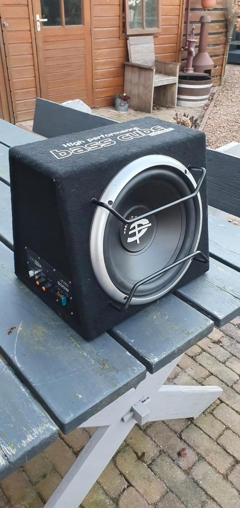 Caliber actieve subwoofer auto - Bass Cube 600W, Auto diversen, Autospeakers, Ophalen of Verzenden