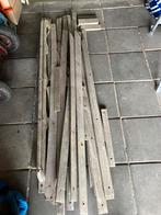 Teakhouten  latjes, Doe-het-zelf en Verbouw, Hout en Planken, Ophalen, Gebruikt, Minder dan 25 mm, Plank