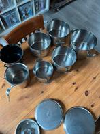 Pannenset (niet inductie), Ophalen, Gebruikt, Keramische plaat, Pannenset