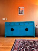 Turquoise chinese kast, Ophalen, 150 tot 200 cm, Zo goed als nieuw, 25 tot 50 cm