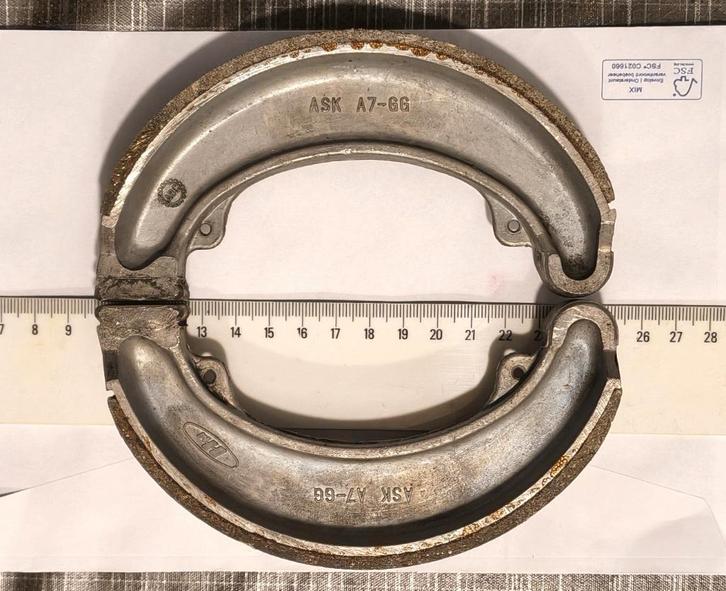 Remschoenen ASK-A7-GG voor klassieke Honda CB350/400 etc., Motoren, Onderdelen | Oldtimers, Gebruikt, Ophalen of Verzenden